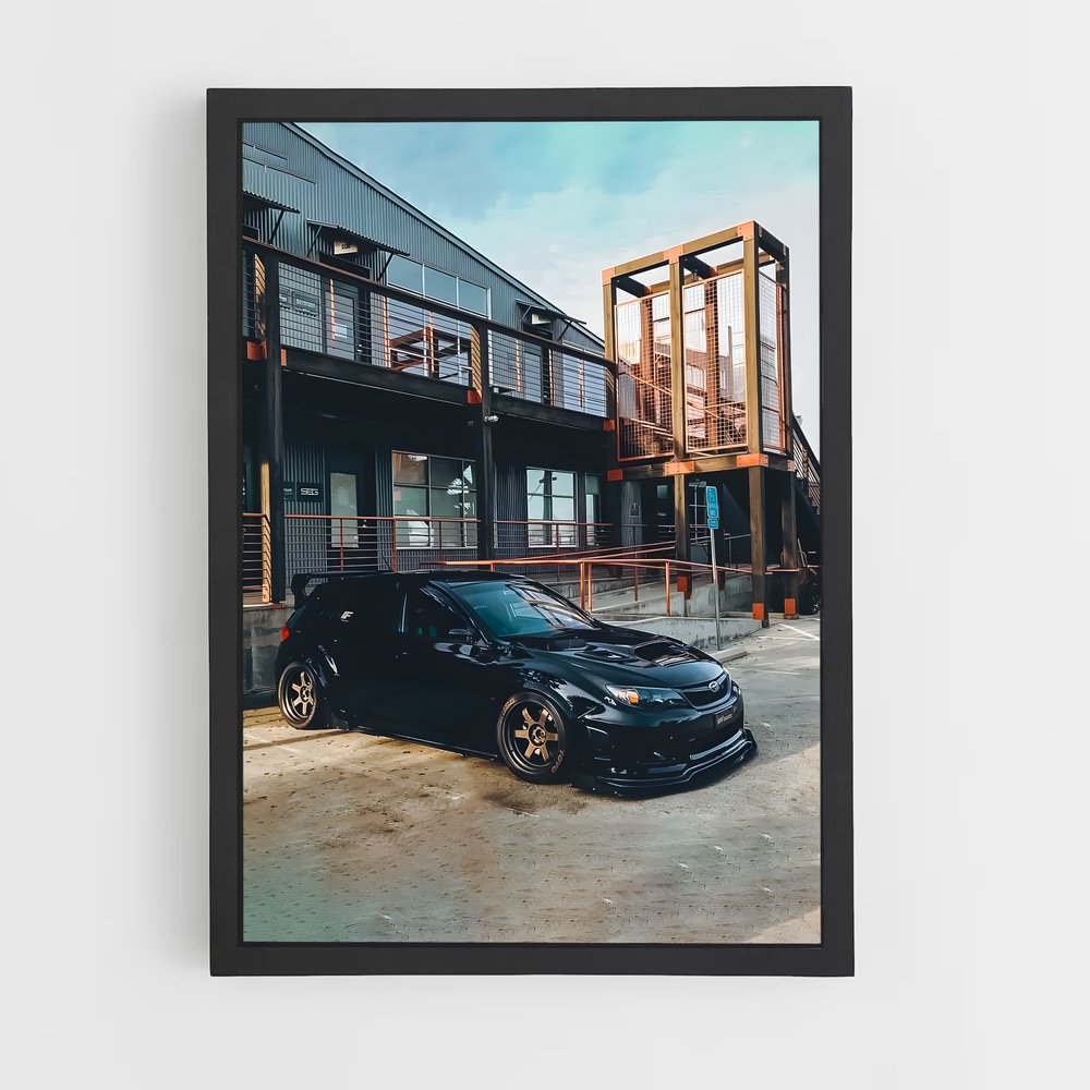 Poster Wrx sti hatchback élégant – affiche Subaru (vue 2)